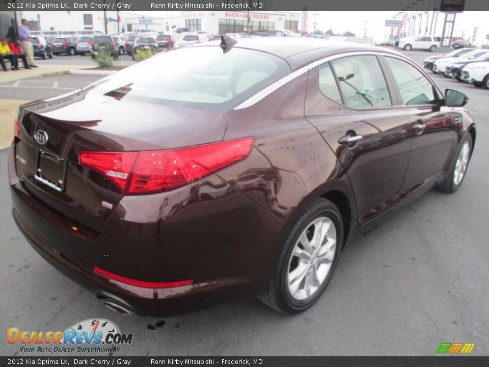 2012 Kia Optima LX Dark Cherry / Gray Photo #7