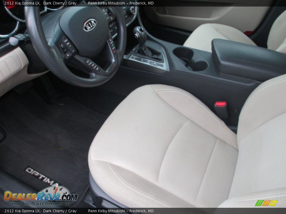 2012 Kia Optima LX Dark Cherry / Gray Photo #12