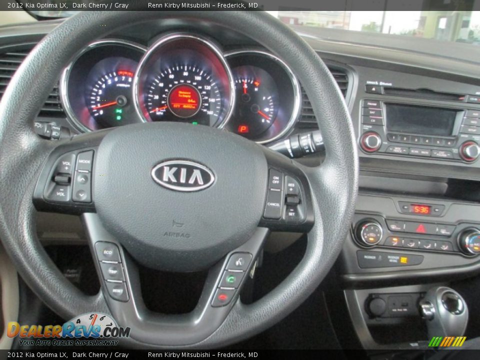 2012 Kia Optima LX Dark Cherry / Gray Photo #20