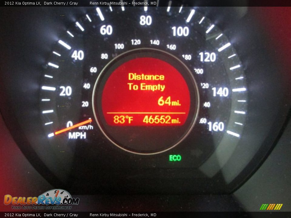 2012 Kia Optima LX Dark Cherry / Gray Photo #21