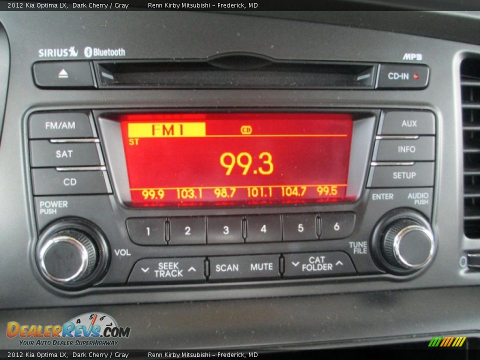 2012 Kia Optima LX Dark Cherry / Gray Photo #28