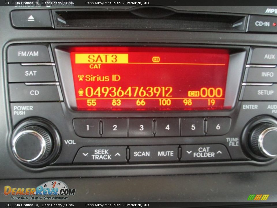 2012 Kia Optima LX Dark Cherry / Gray Photo #29