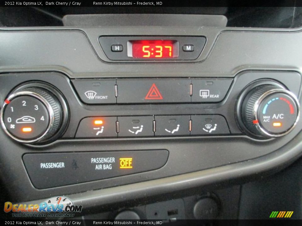 2012 Kia Optima LX Dark Cherry / Gray Photo #31