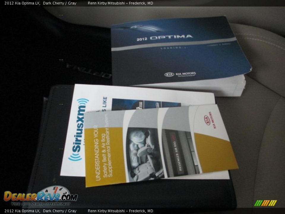 2012 Kia Optima LX Dark Cherry / Gray Photo #35