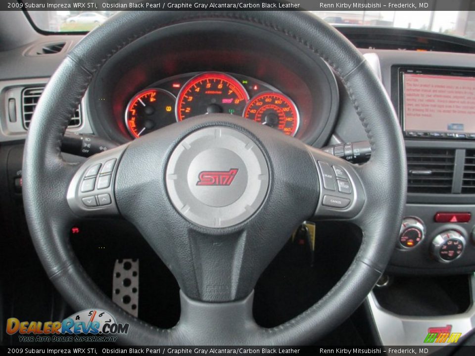 2009 Subaru Impreza WRX STi Steering Wheel Photo #17