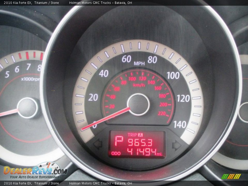 2010 Kia Forte EX Titanium / Stone Photo #15