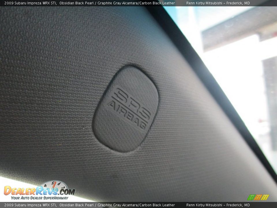 2009 Subaru Impreza WRX STi Obsidian Black Pearl / Graphite Gray Alcantara/Carbon Black Leather Photo #31