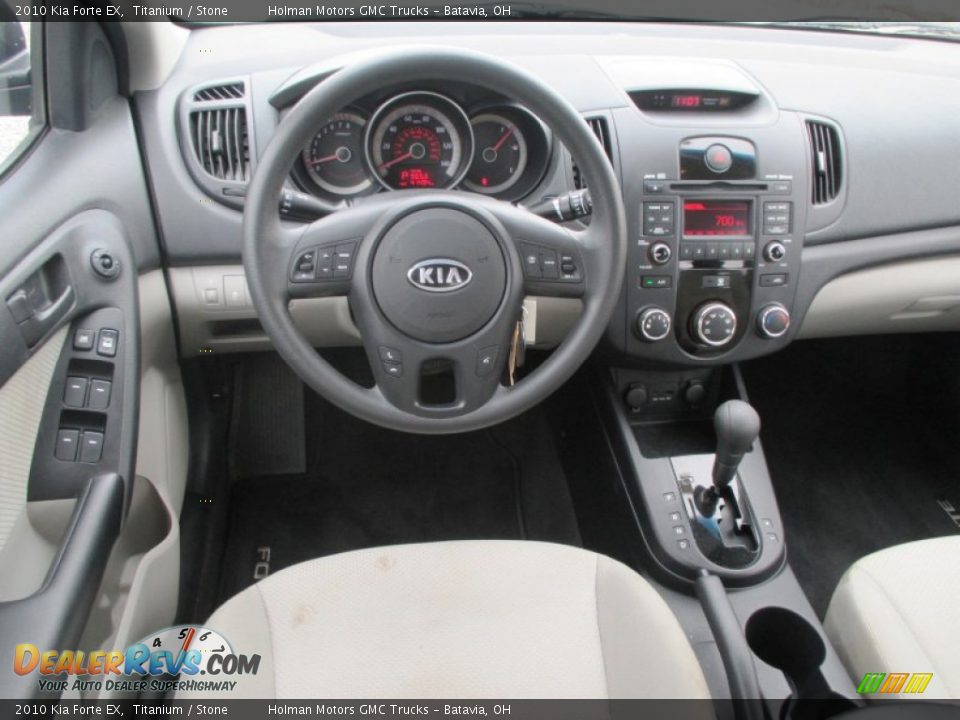 2010 Kia Forte EX Titanium / Stone Photo #20