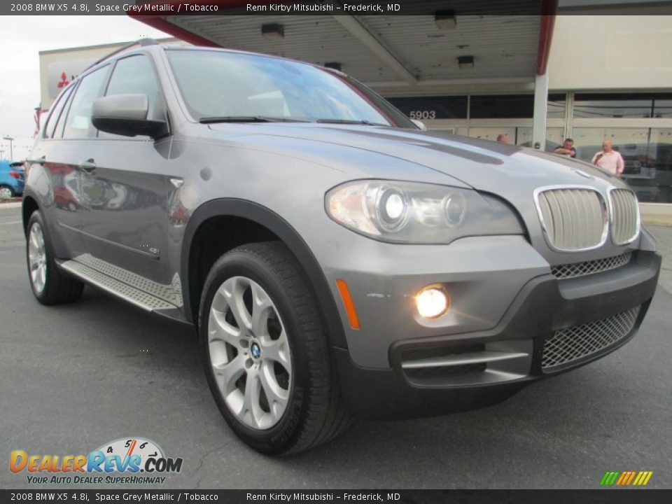 2008 BMW X5 4.8i Space Grey Metallic / Tobacco Photo #1