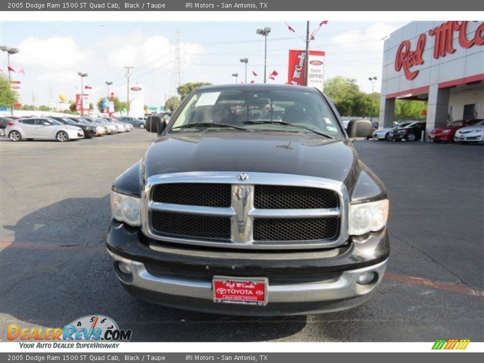 2005 Dodge Ram 1500 ST Quad Cab Black / Taupe Photo #2