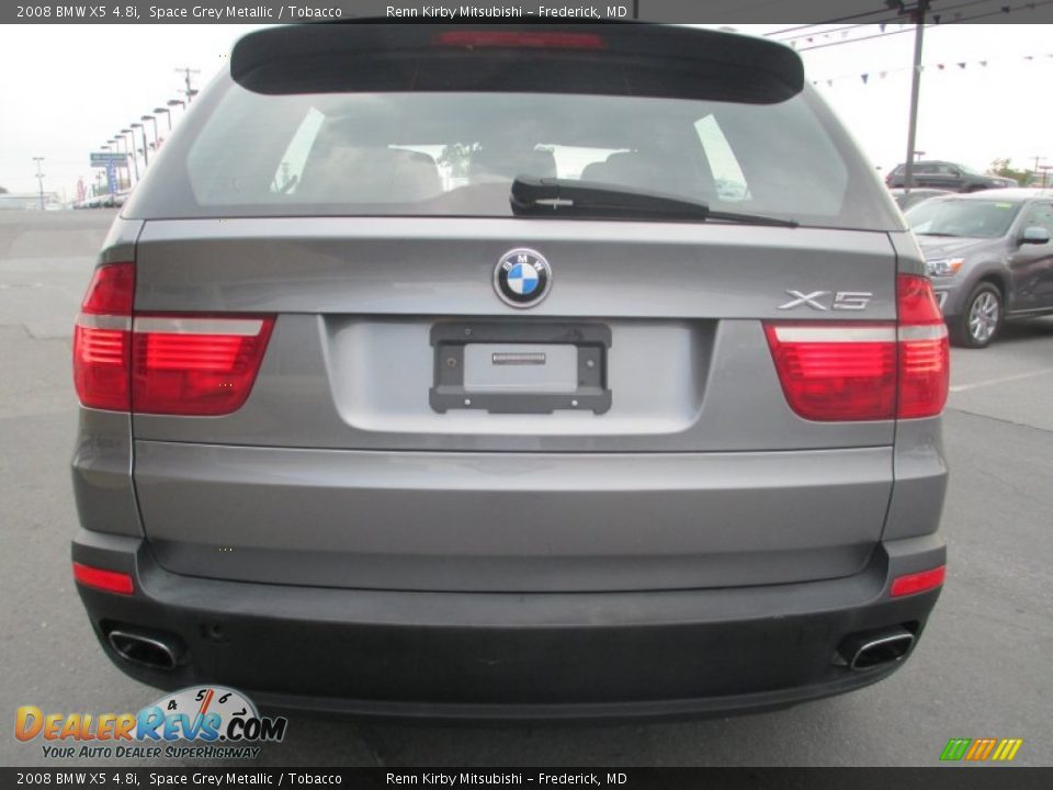 2008 BMW X5 4.8i Space Grey Metallic / Tobacco Photo #6