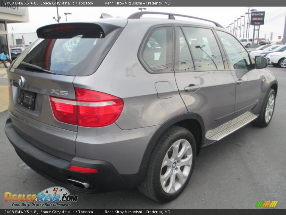 2008 BMW X5 4.8i Space Grey Metallic / Tobacco Photo #7