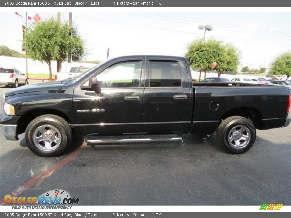 2005 Dodge Ram 1500 ST Quad Cab Black / Taupe Photo #4
