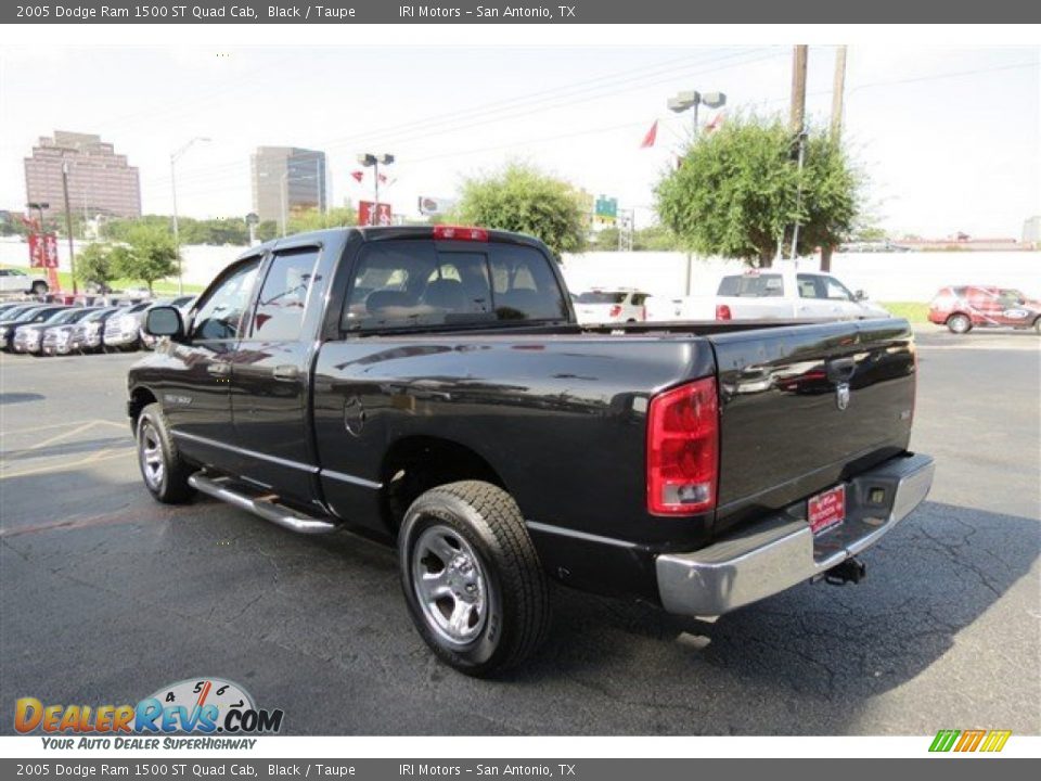 2005 Dodge Ram 1500 ST Quad Cab Black / Taupe Photo #5