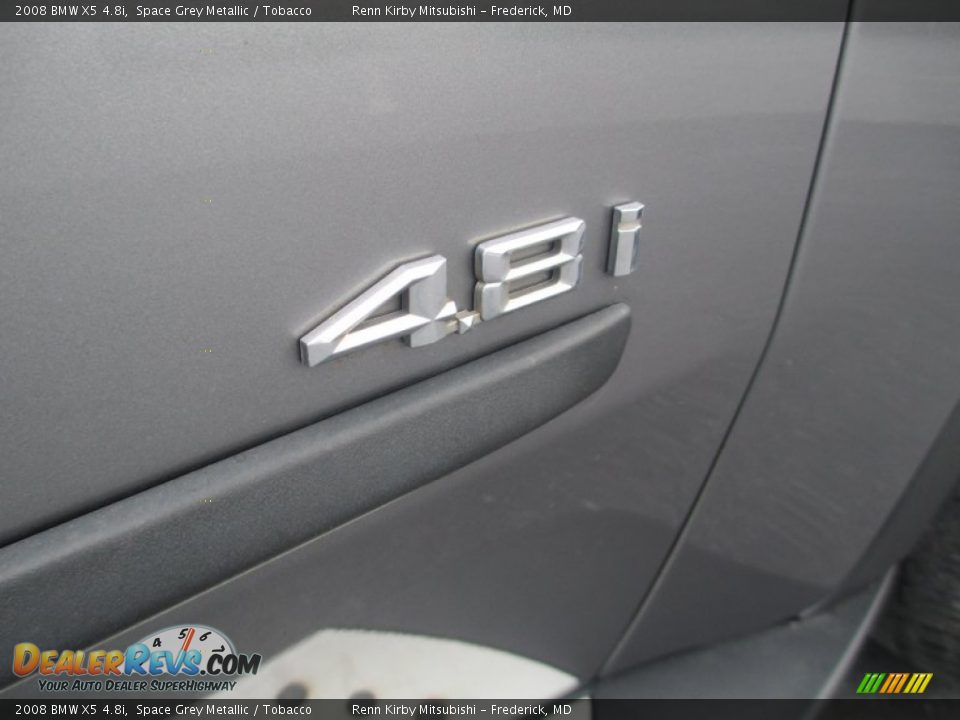 2008 BMW X5 4.8i Space Grey Metallic / Tobacco Photo #9