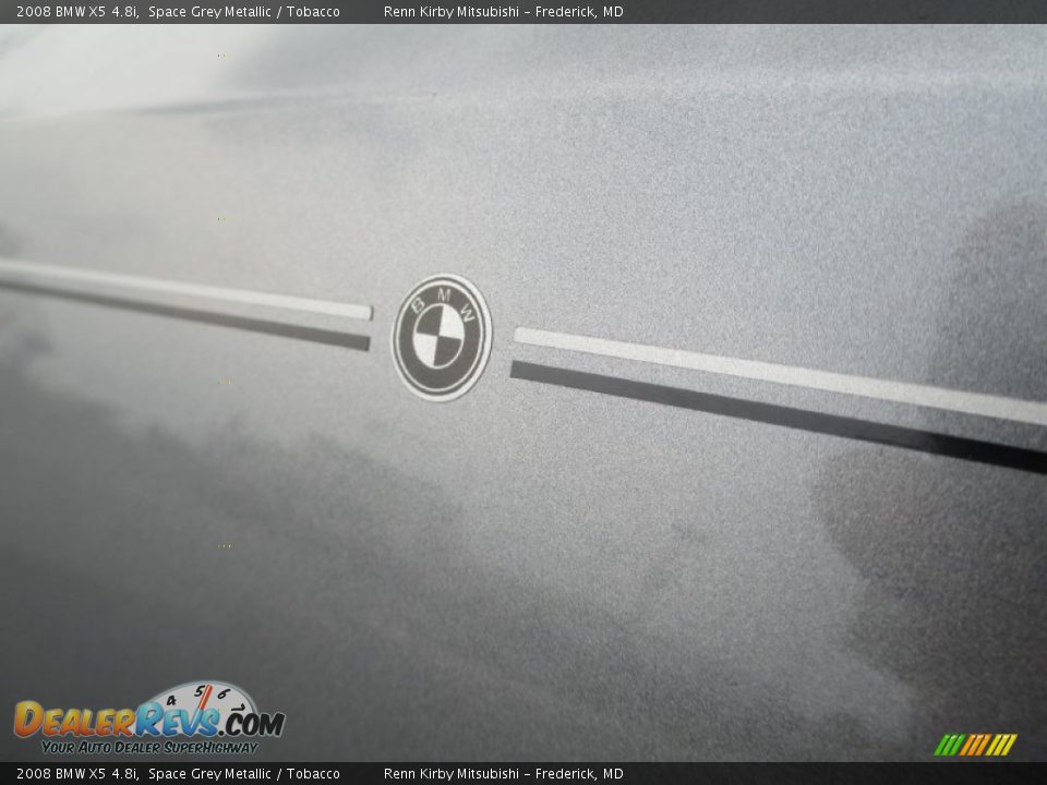 2008 BMW X5 4.8i Space Grey Metallic / Tobacco Photo #11