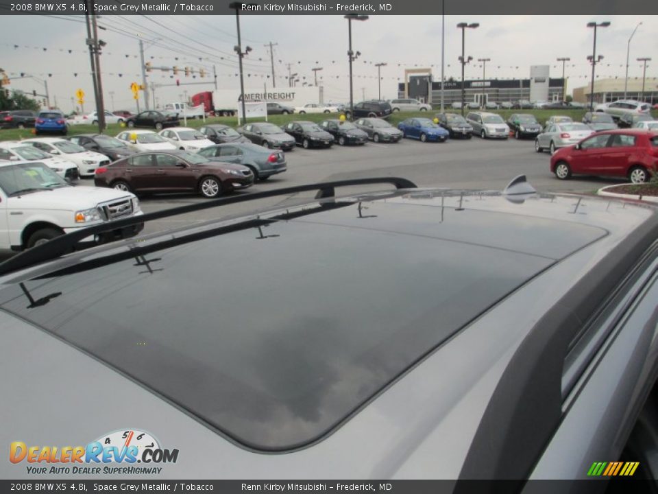 2008 BMW X5 4.8i Space Grey Metallic / Tobacco Photo #12