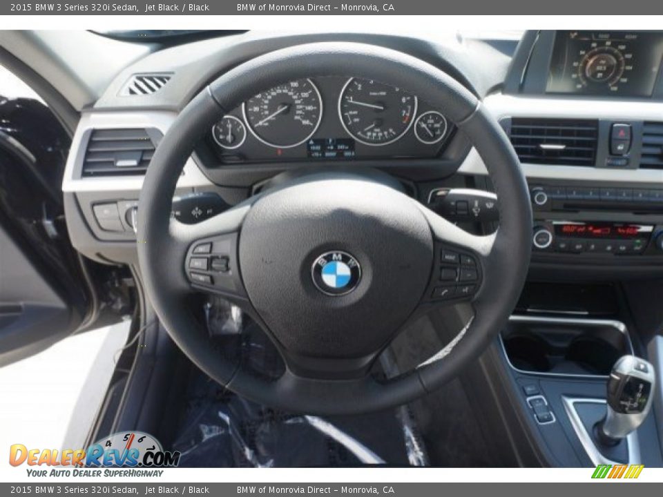2015 BMW 3 Series 320i Sedan Jet Black / Black Photo #8