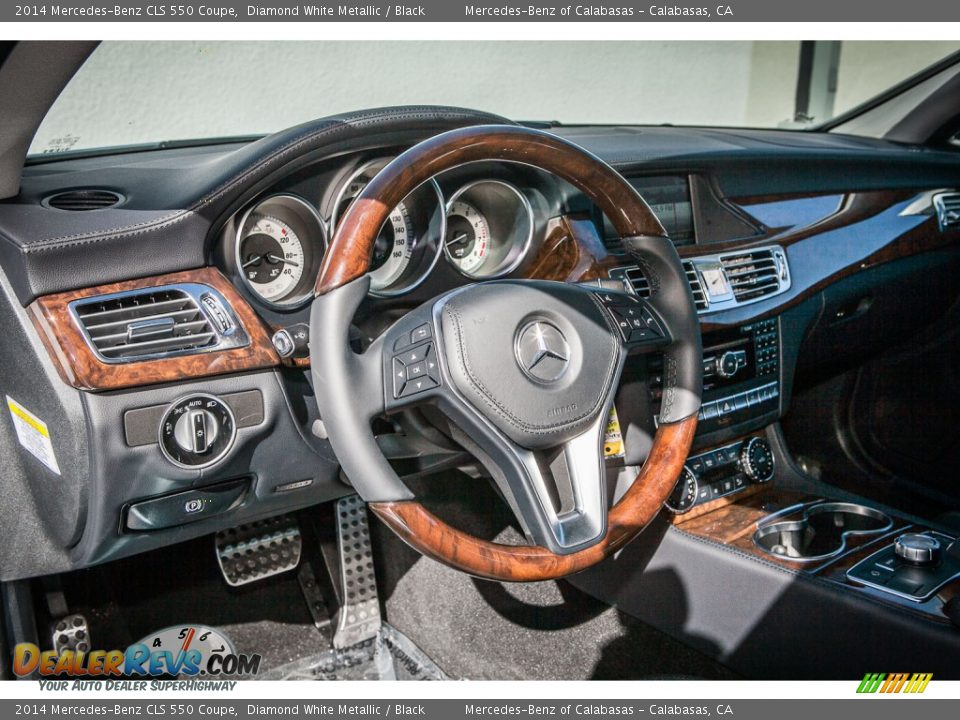 2014 Mercedes-Benz CLS 550 Coupe Diamond White Metallic / Black Photo #5