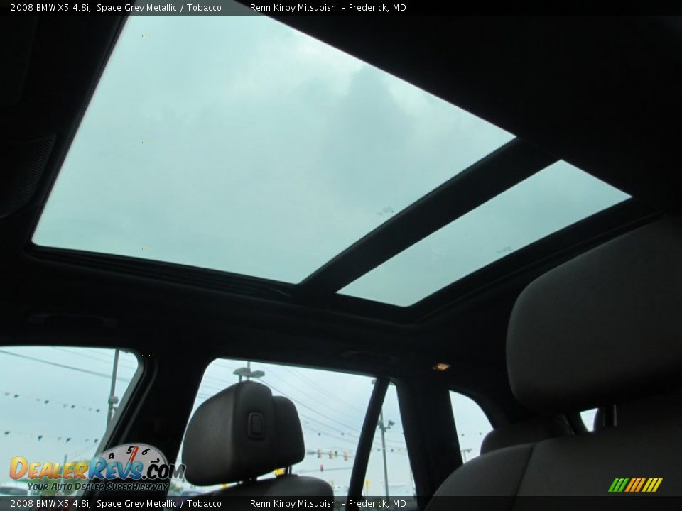2008 BMW X5 4.8i Space Grey Metallic / Tobacco Photo #13