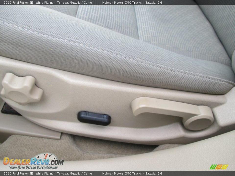 2010 Ford Fusion SE White Platinum Tri-coat Metallic / Camel Photo #6