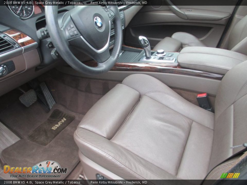 2008 BMW X5 4.8i Space Grey Metallic / Tobacco Photo #15
