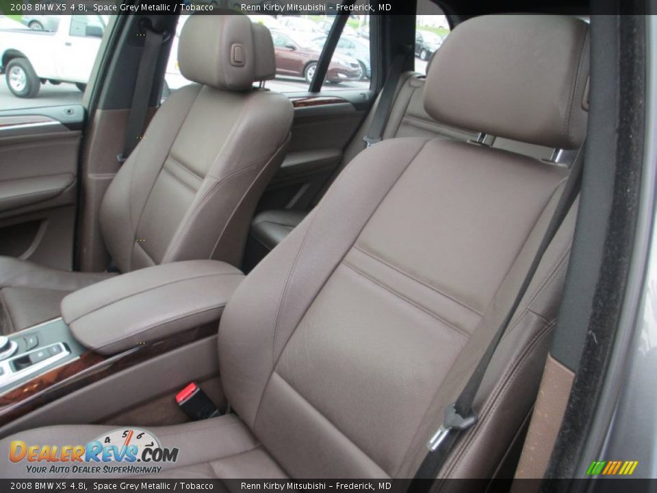 2008 BMW X5 4.8i Space Grey Metallic / Tobacco Photo #16