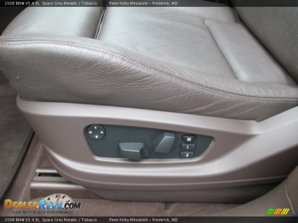 2008 BMW X5 4.8i Space Grey Metallic / Tobacco Photo #17