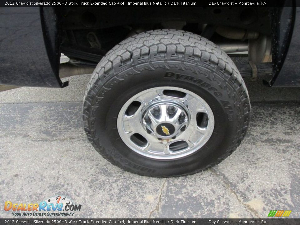 2012 Chevrolet Silverado 2500HD Work Truck Extended Cab 4x4 Imperial Blue Metallic / Dark Titanium Photo #3