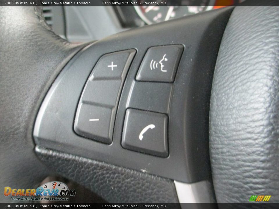 2008 BMW X5 4.8i Space Grey Metallic / Tobacco Photo #25