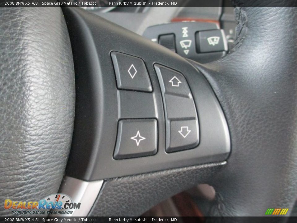 2008 BMW X5 4.8i Space Grey Metallic / Tobacco Photo #26