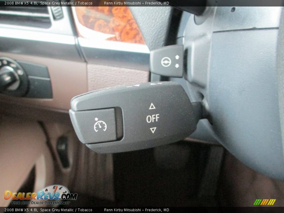 2008 BMW X5 4.8i Space Grey Metallic / Tobacco Photo #27