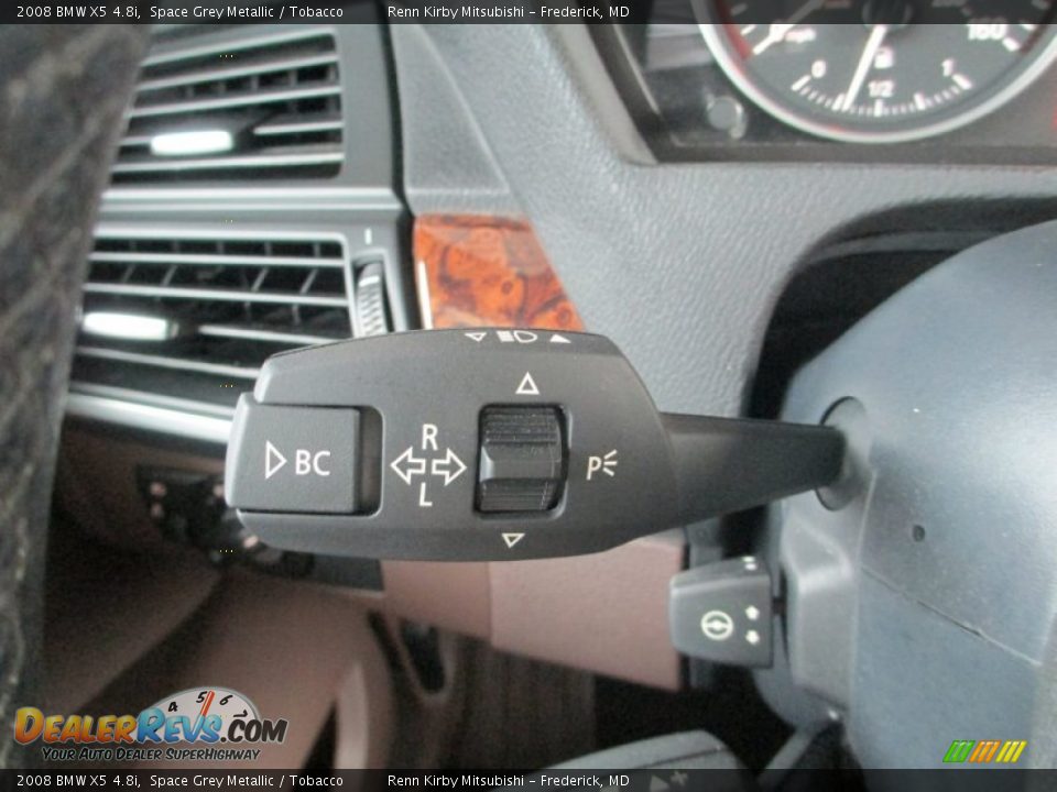 2008 BMW X5 4.8i Space Grey Metallic / Tobacco Photo #28