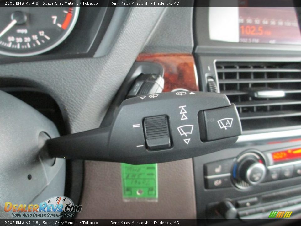 2008 BMW X5 4.8i Space Grey Metallic / Tobacco Photo #29