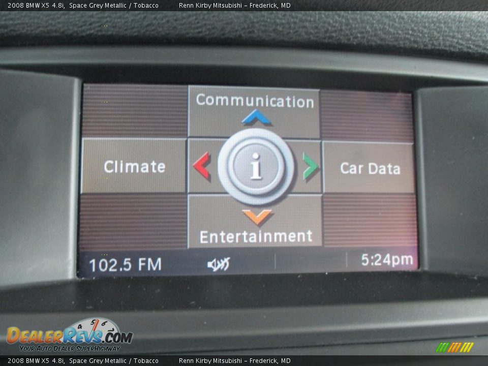 2008 BMW X5 4.8i Space Grey Metallic / Tobacco Photo #33