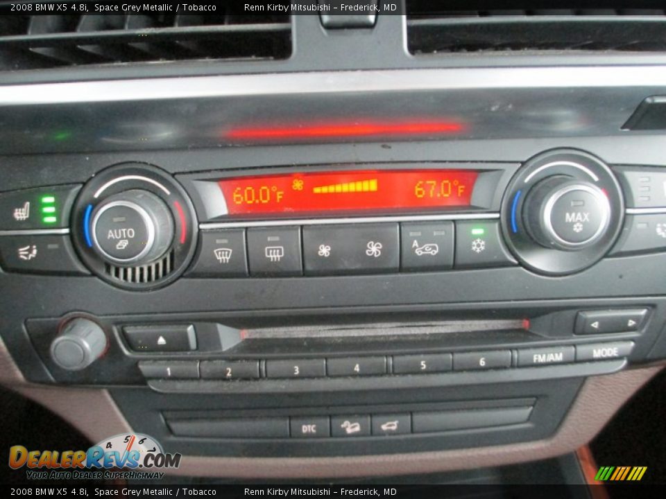 2008 BMW X5 4.8i Space Grey Metallic / Tobacco Photo #35