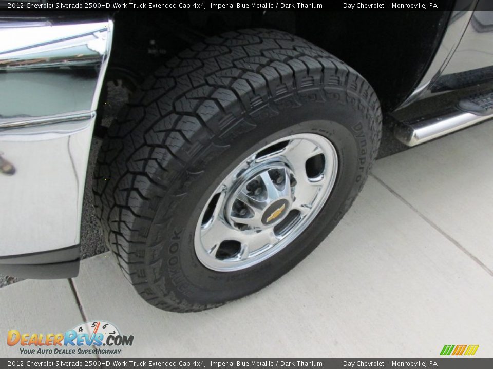 2012 Chevrolet Silverado 2500HD Work Truck Extended Cab 4x4 Imperial Blue Metallic / Dark Titanium Photo #13