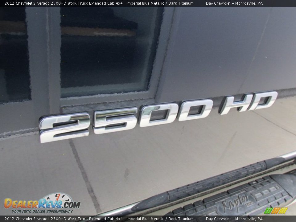 2012 Chevrolet Silverado 2500HD Work Truck Extended Cab 4x4 Imperial Blue Metallic / Dark Titanium Photo #18