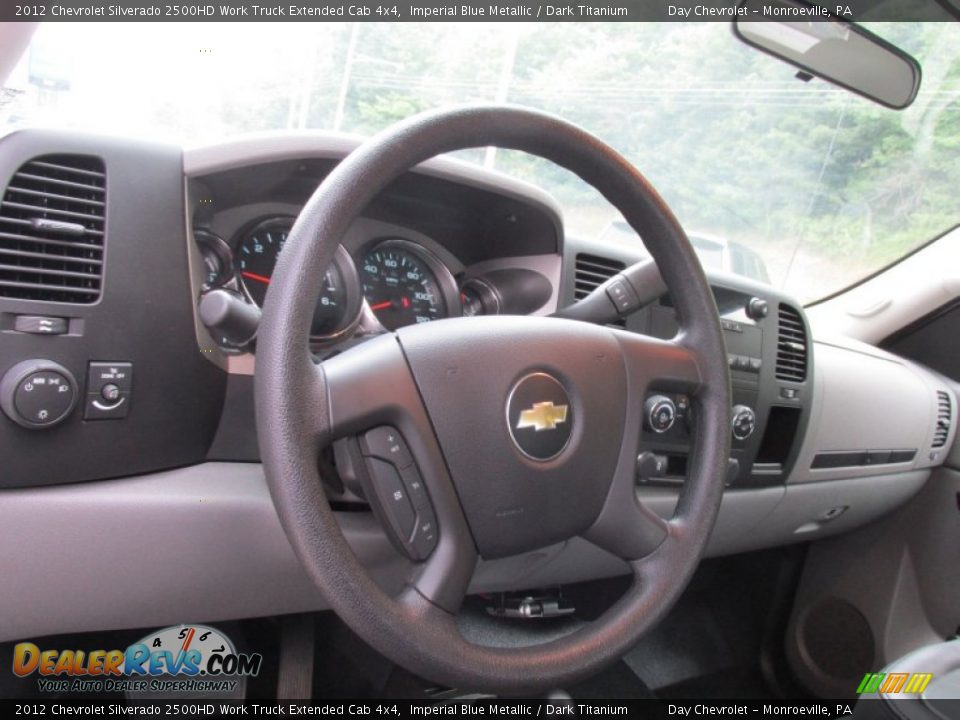 2012 Chevrolet Silverado 2500HD Work Truck Extended Cab 4x4 Imperial Blue Metallic / Dark Titanium Photo #25