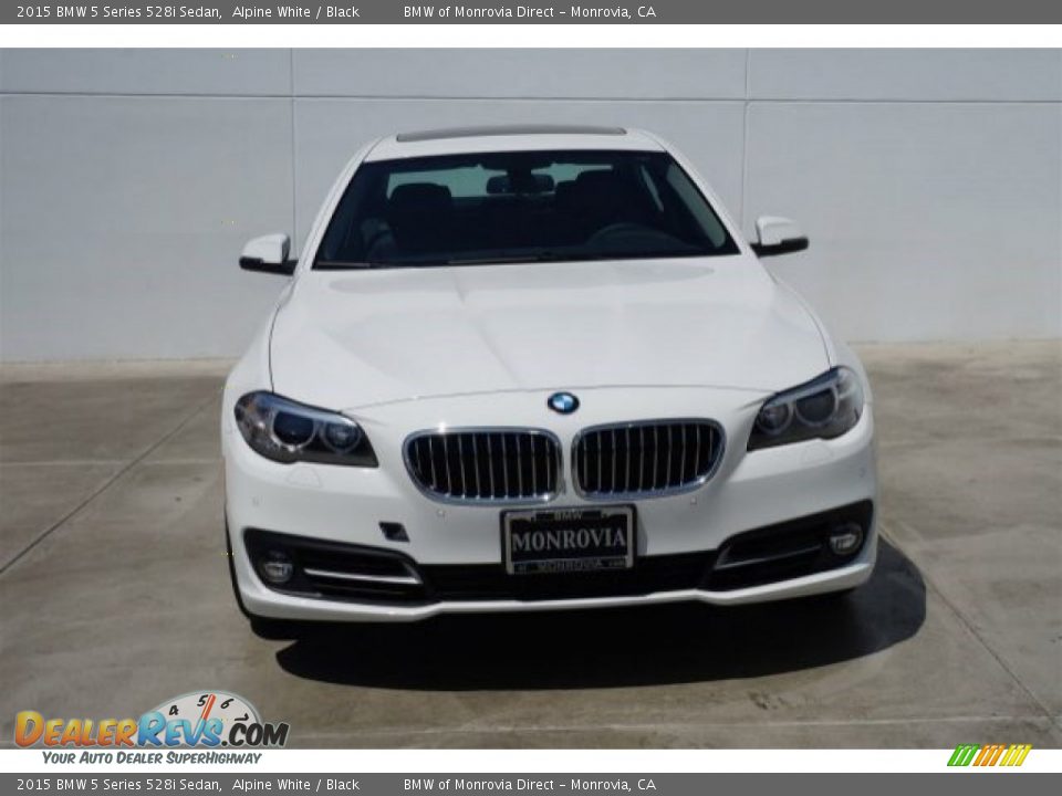 2015 BMW 5 Series 528i Sedan Alpine White / Black Photo #3