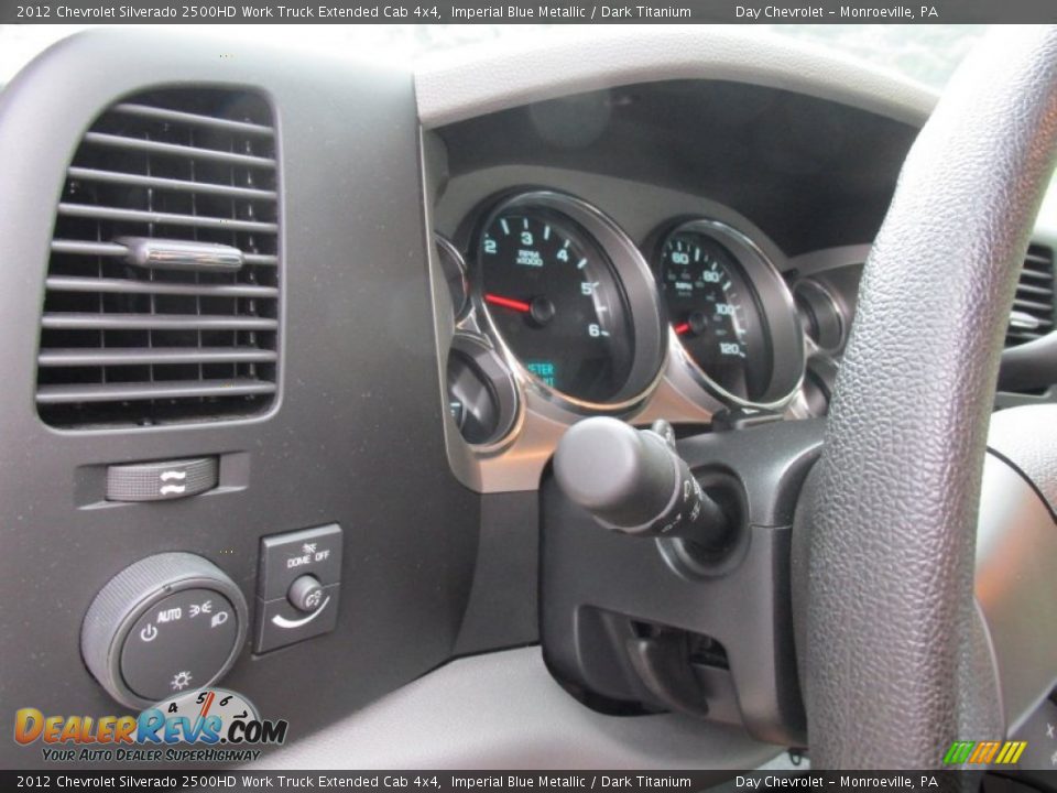 2012 Chevrolet Silverado 2500HD Work Truck Extended Cab 4x4 Imperial Blue Metallic / Dark Titanium Photo #33