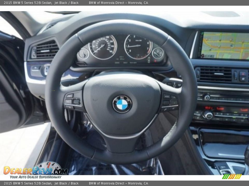 2015 BMW 5 Series 528i Sedan Steering Wheel Photo #9