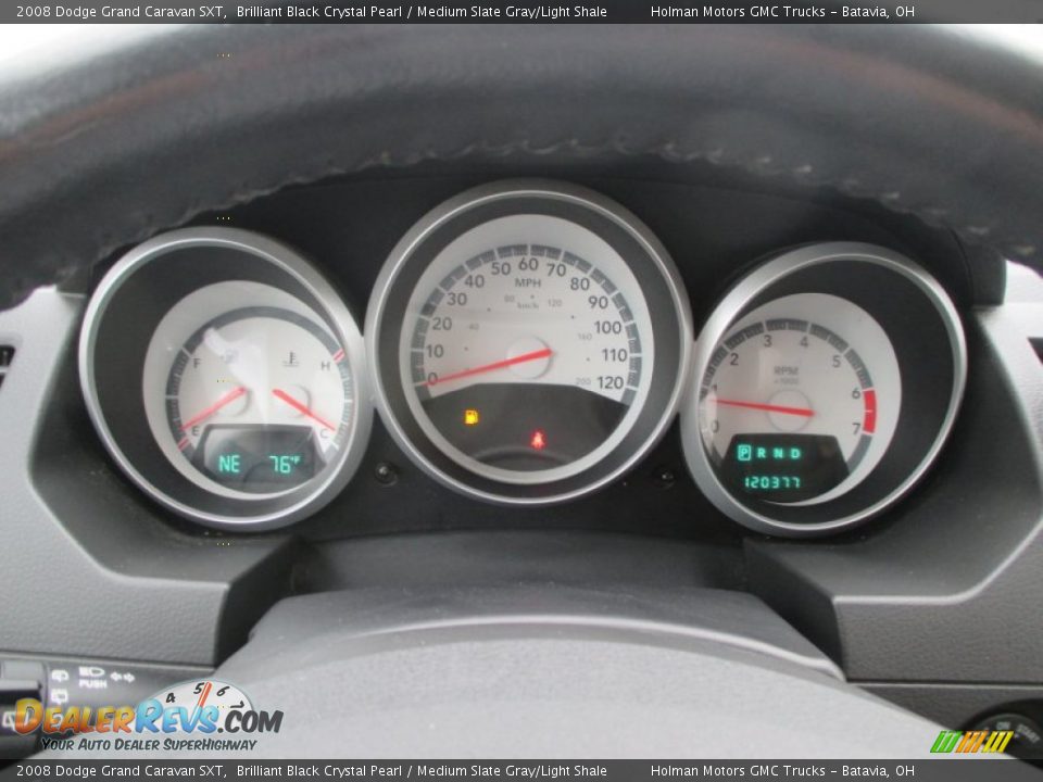 2008 Dodge Grand Caravan SXT Brilliant Black Crystal Pearl / Medium Slate Gray/Light Shale Photo #14