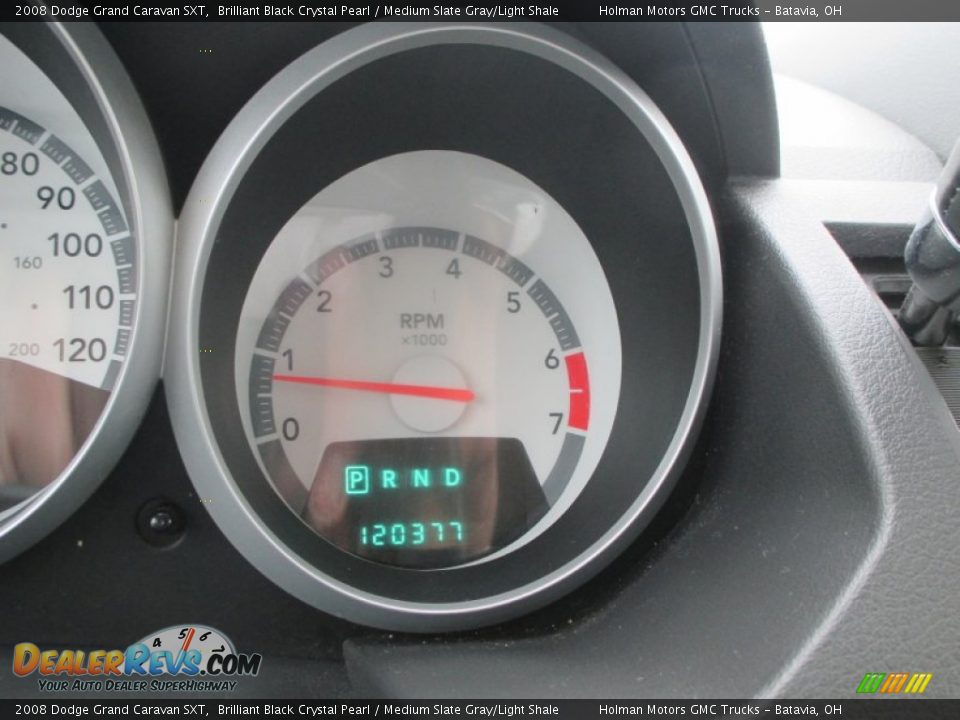 2008 Dodge Grand Caravan SXT Brilliant Black Crystal Pearl / Medium Slate Gray/Light Shale Photo #15