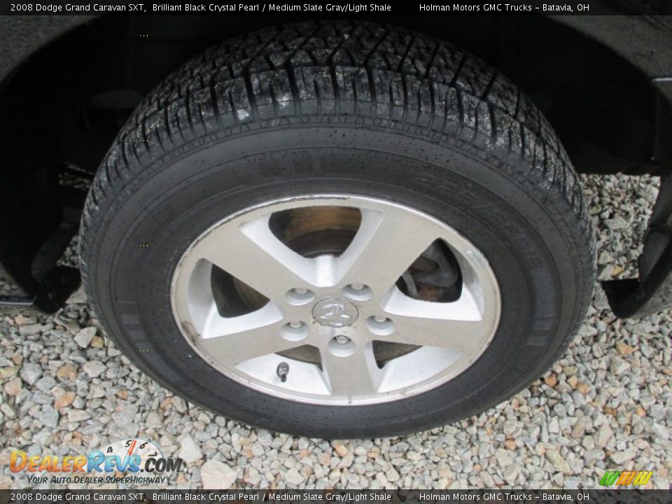 2008 Dodge Grand Caravan SXT Brilliant Black Crystal Pearl / Medium Slate Gray/Light Shale Photo #24