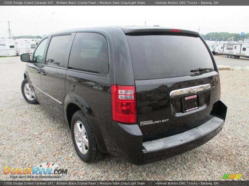 2008 Dodge Grand Caravan SXT Brilliant Black Crystal Pearl / Medium Slate Gray/Light Shale Photo #25