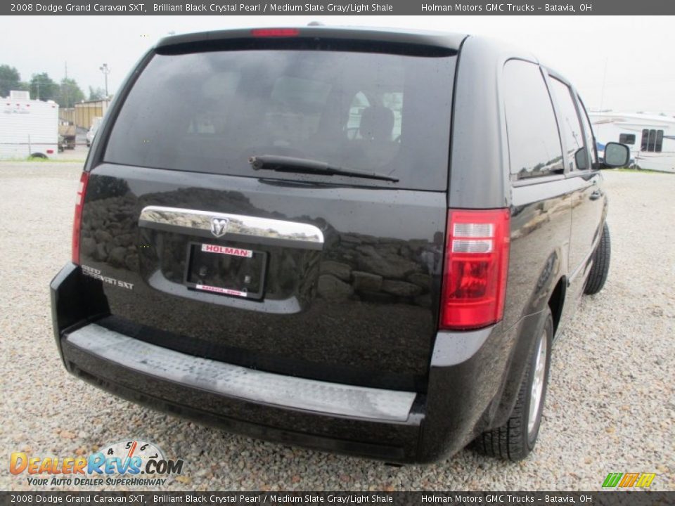 2008 Dodge Grand Caravan SXT Brilliant Black Crystal Pearl / Medium Slate Gray/Light Shale Photo #29