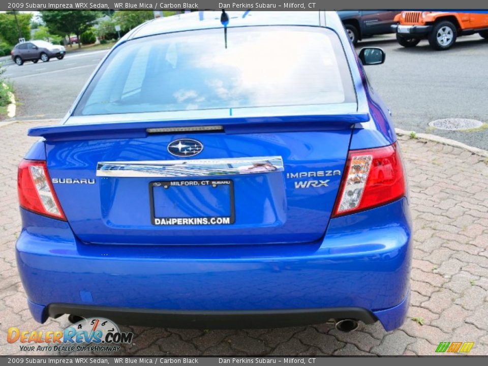 2009 Subaru Impreza WRX Sedan WR Blue Mica / Carbon Black Photo #7