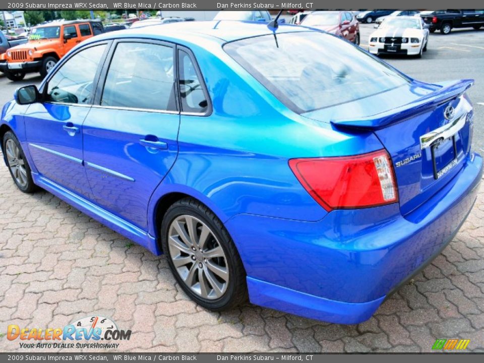 2009 Subaru Impreza WRX Sedan WR Blue Mica / Carbon Black Photo #10