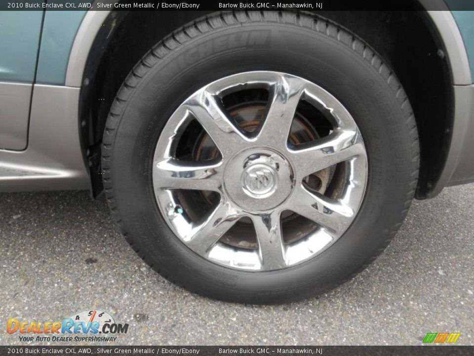 2010 Buick Enclave CXL AWD Silver Green Metallic / Ebony/Ebony Photo #9